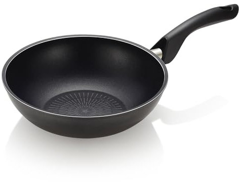 Happycall Induction Titanium Nonstick Wok Pan, Grey, PFOA-free, Skillet, Dishwasher Safe (26cm/10.2in)