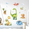 Tanlaby Wandtattoo Dinosaurier Groß Wandaufkleber Aquarell Dino Wandsticker Dschungel Tiere Palmen Wanddeko Sticker für Babyzimmer Jungen Kinder Schlafzimmer Spielzimmer Klassenzimmer