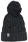 Surf Monkey Cappello invernale unisex con pompon taglia unica in pile interno, Nero , Taglia unica