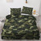 SUWALI Bettwäsche Camouflage 155x220, Militär Motiv Bettbezug und 1 Kissenbezug 80x80 - Weiche Kuschelige Mikrofaser Wendebettwäsche 2tlg mit Reißverschluss, Allergiker Geeignet