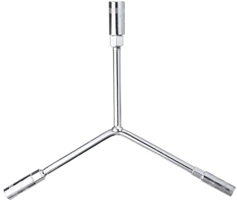 QUARKZMAN Llave de Vaso en Forma de Y de 3 Vías 8mm 10mm 12mm Llave Hexagonal de Brazo Largo Tipo Y de 6 Puntas, Llave Dinamométrica, Vaso para Reparación de Automóviles y Motocicletas