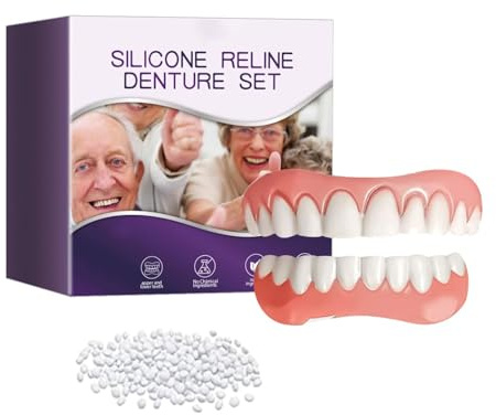 Bikenda Silikon-Unterfütterungsset Für Zahnprothesen, Bikenda Silikon Zahnprothesen Reline Set, Bikenda Zahnersatz, Silikonunterfütterung Zahnersatz Set Bikenda, Zahnersatz Silikon Relining Kit (1Set)