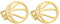 TEAMER Zierlicher Basketball-Ohrring Basketball-Ohrstecker aus Edelstahl Trendiger Sportball-einzigartiger Schmuck für Teamsportler-Trainer-Basketball-Liebhaber (Gold)