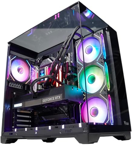 Golook PC Gaming Urus 2.0 - i9-14900KF / 64GB RAM DDR5 6000MHZ / 2TB NVME M.2 / RTX 5080 16GB GDDR7 / Z790 / Raffreddamento a Liquido 360MM con Display - Computer Fisso