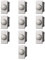 10x Dimmer, regolazione 100W-1000W, Moduli grigi, grigio, Compatibile Con BTicino Axolute, frutti, interruttori, pulsanti, deviatori, dimmer, sensori, PIR, buzzer, Per Placche originali e compatibili
