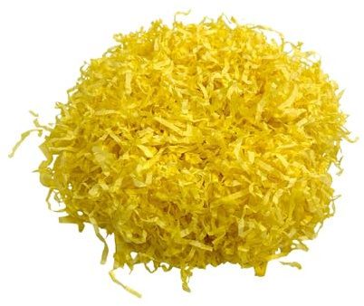 1kg Yellow Shredded Tissue Paper for Hampers, Soft to the Touch, Ideal Hamper Filling, Christmas, Baby Shower and Gift Packaging Filler