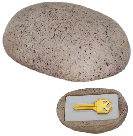 Hide a Key Outside Fake Rock Key Hiders Holder Lock Box House Spare Faux Stone Safe Storage Geocach