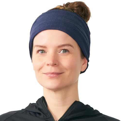 CHARM Damen & Herren Bandana-Stirnband aus Baumwolle | Elastisches Yoga Haarband Sommer, Frauen Boho Haar Tuch, Männer Kopftuch als Sonnenschutz