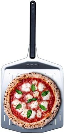 Ooni perforierte Pizzaschaufel 30 cm – Aluminium-Pizzaschieber mit langem Griff – Pizzaschaufel zum Schieben, Wenden und Herausnehmen von Pizzen Zubehör