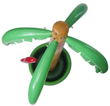 Genérico Inflatable Palm Tree Cooler - Summer Inflatable Ice Bucket for Drinks and Drinks | Large for Tropicals | Durable PVC | Hawaiian Theme Decor Actividade