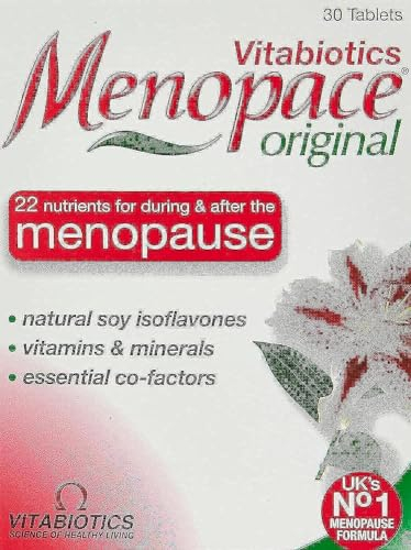 Menopace Original - No. 1 Menopause Supplement for Women. by Vitabiotics. 30-Day Vitamin Perimenopause formula - Pack of 1 , 30 Tablet