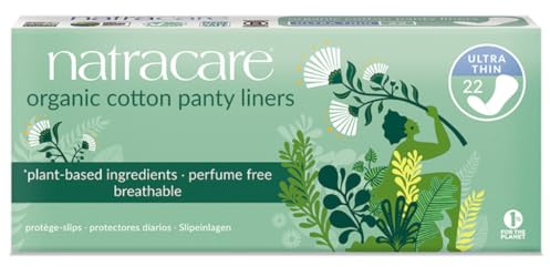 Natracare Ultra Thin Organic Cotton Panty Liners - Pack of 1 x 22 pieces