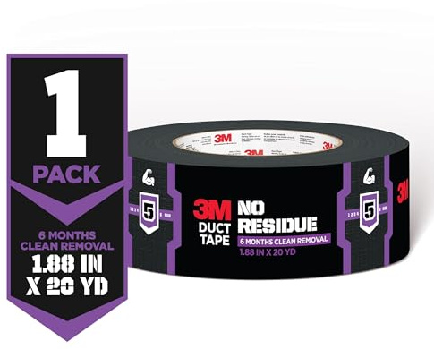 3M No Residue Duct Tape 2420, 1.88 in x 20 yd (48 mm x 18.2 m)