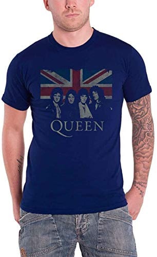 Queen 'Union Jack' T-Shirt (Large) Black