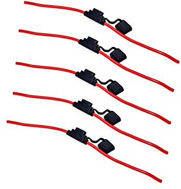 KOLACEN Automobile Car Truck En Ligne 12 AWG Porte-fusible étanche pour fusible standard de type lame standard (paquet de 5)