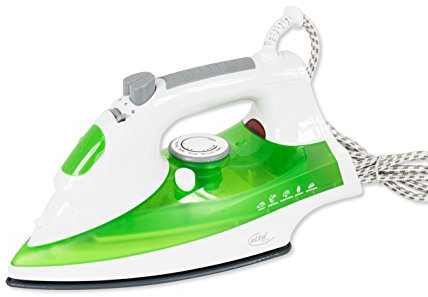 Elta Dampfbügeleisen DB-2300.2 (2000 Watt, Keramik-Sohle, Selbstreinigung, Spray-Funktion, 1,9m Kabel, Dampfstoß-Funktion, grün)