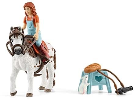 schleich 42518 HORSE CLUB Mia & Spotty, für Kinder ab 5-12 Jahren, HORSE CLUB - Spielset