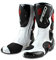Stivali Moto da Pista Racing Professionale Antiscivolo Traspirante Impermeabile (Bianco, 42)