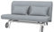 Soferia Sofabezug Kompatibel Mit PS 2er-Bettsofa Sofaüberzug Sofaüberwurf Sofaschoner Cover Wasserabweisend Fleckschutz Softi Grau