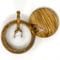Ezo.Home Olive Wood Salt Cellar with Spoon and Lid Handmade Elegant Salt Pig 10cm with 100ml Capacity, Natural Design