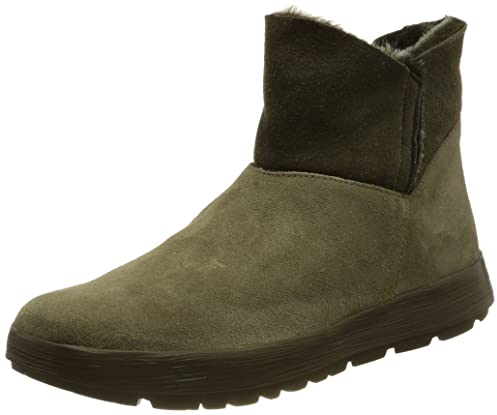THINK! Damen COMODA chromfrei gegerbte Schurwolle Schneestiefel, 7000 Jade/Kombi, 42 EU