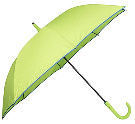 VIRSUS Ombrello da pioggia 6120 con apertura automatica con pulsante e con asta robusta classico di alta qualità ombrello grande in tessuto Varie Colorazioni (Verde)