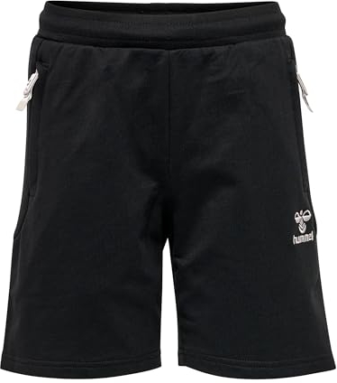 Hummel Unisex Kinder Hmlmove Grid Cotton Kids Shorts, Schwarz, 176 EU