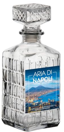 OISE ART STORE Trade Shop - Aria di Napoli Bottiglia Decorativa Contente Aria della Città Partenopea 23x9x9