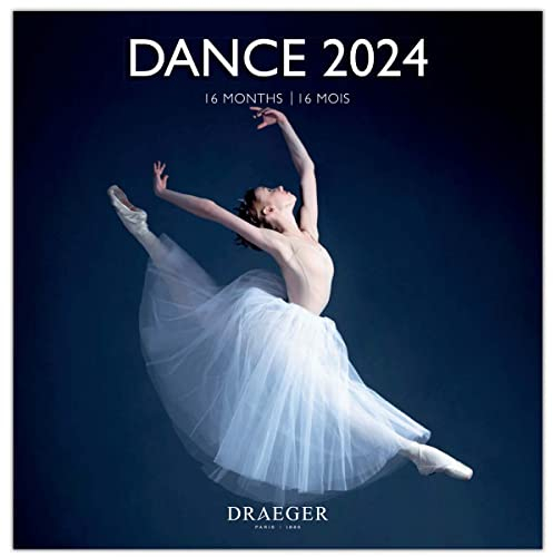 DRAEGER PARIS | Großer Wandkalender 2024 Tanz 29 x 29 cm | 16 Monate Sep-23 bis Dez 24 | 7 Sprachen | Bürokalender, Zuhause, monatlich | Dekoration, Organisation | FSC®-zertifiziertes Papier