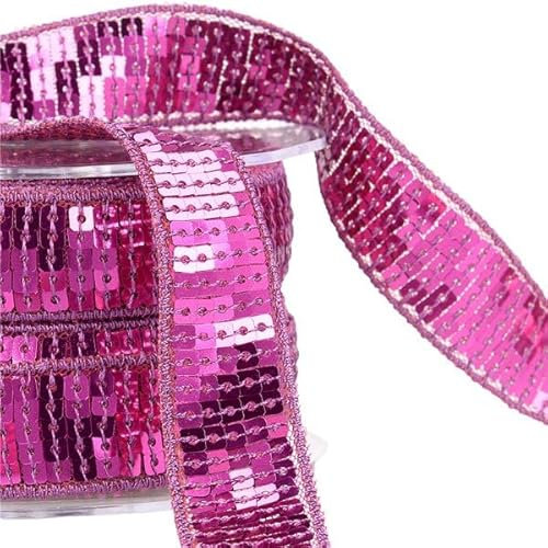 Spule mit Pailletten, 14,5 m, Violett – Größe 22 mm