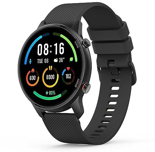Vancle Bracelet pour Xiaomi Mi Watch/S1/S1 Active/Xiaomi Mi Watch Color Sport, 22mm Silicone Bracelet, Noir