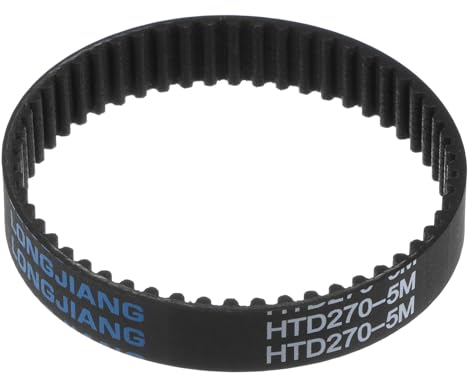 sourcing map HTD5M-270 Gummizahnriemen 54 Zähne Geschlossene Schleife Riemenscheibe Zahnriemen 15mm Breite, 270mm Umfang Synchronriemen