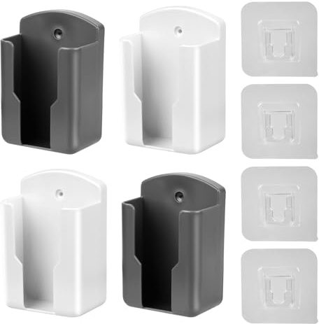 4 Stück Fernbedienungshalter, Wandhalterung Fernbedienung Halter, Universal Klimaanlage Fernbedienungsbox, Geeignet Für Kamm Make Up, Kreidehalter, Handy, TV Fernbedienungen
