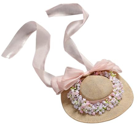 COSDREAMER Chapeau de Paille Victorien pour Filles et Femmes, b, Small-Medium