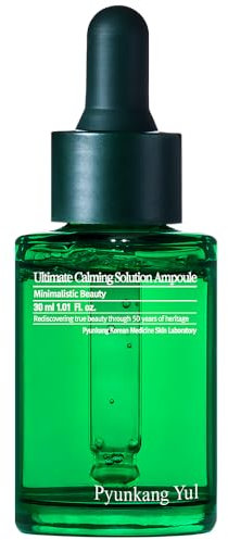 [PKY] Pyunkang Yul Ultimate Calming Solution Ampoule for Sensitive Skin with Patented Ingredients, Serum Intensely Calms & Soothes Redness with Cica & Tea Tree, Korean Skincare (1.01 Fl. Oz, 30ml)
