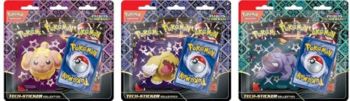 Pokemon Paldeas Schicksale - Tech-Sticker-Kollektion - Alle 3 Boxen im Set - Deutsch + 40 Exklusive Collect-it.de Hüllen