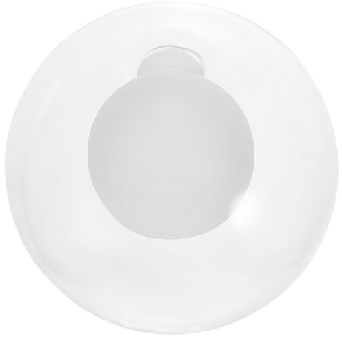 UKCOCO Abat-jour Verre Transparent Pour Plafonnier Lampe Suspendue De Forme Sphérique Usage Polyvalent Et Installation Facile Avec Douille