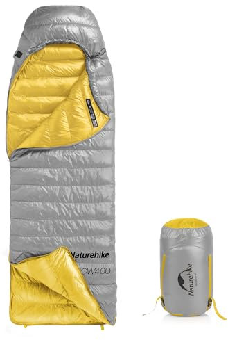 Naturehike Sacco a Pelo In Piuma d'Oca 750FP Sacco a Pelo In Piuma d'Oca Invernale Caldo 4 Stagioni Sacco a Compressione Speciale Da Campeggio Ultraleggero Portatile