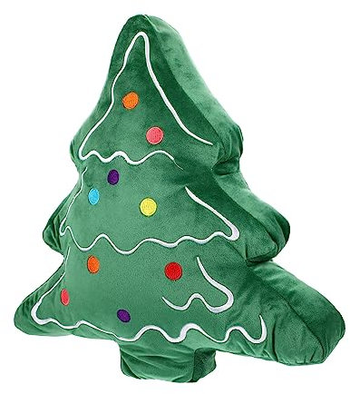 Gogogmee Adorable Weihnachtsbaum Plüschspielzeug Kissen Für Kuschelige Deko Für Wohnzimmer Schlafzimmer Und Büro Als Schlafbegleiter Und Spielzeug