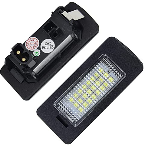 DEMUR LIGHT CanBus Number License Plate Light Bulb, for BMW, 1 3 5 Series E82 E88 E90 E90N E91 E92 E93 M3 CSL E39 E60 E60N E61 E70 E71 Car Registration Plate Bulb