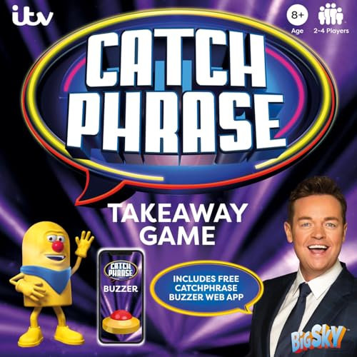TV Board Games - Catch Phrase - Identify The Catch Phrases In This Game Based On The Hugely Popular TV Game Show Hosted - Weight: 0.47kg (Approx.) - Dimensions: 20 X 20 X 7.5cm (Approx.)