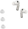 Ersatz Silikon Ohrstöpsel kompatibel mit Oneplus Buds Pro 2, Ersatzpolster In-Ear Ohrpolster Kopfhörer Aufsätze,3 Stück Polster (White)