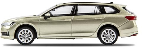 Skoda 3P0099300R1B Modellauto Superb Combi Miniatur Modell, Maßstab 1:43, gelb/grün