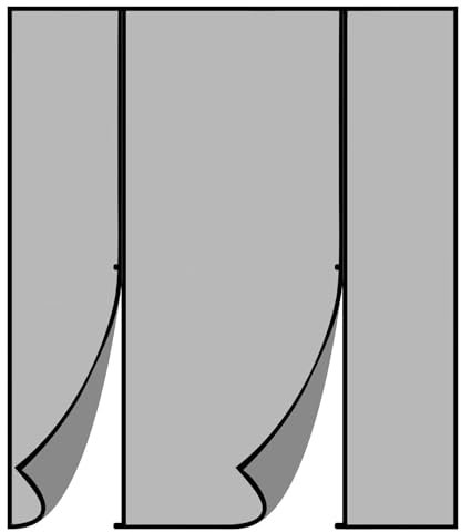 Zanzariera Magnetica in Vetroresina W290xH235cm nero Zanzariera Porta Finestra Doppia Apertura Laterale Tenda Zanzariere Magnetiche per Porte Finestre Scorrevole Balcone