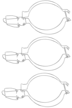 MOTHNUR 3Pcs Jar Wire Clamp Sealing Clips for Wide Mouth Canning Jars Food Storage Container Fastening Buckle Easy Operation Metal Replacement
