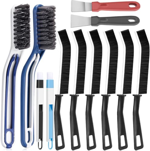 14 Stück Hartborsten Eckenreinigungsbürste, Fugenbürste, Spaltreinigungsbürste, Fugenbürste Bad, Reinigungsbürste Für Bad, Dusche, Küche, Toilette, Waschbecken
