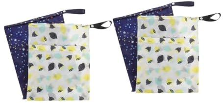 CORHAD 4stücke Nass und Trockentaschen aus Robustem Material Maschinenwaschbar für Reisen Kita und Schwimmen zur Aufbewahrung von Babyartikeln und Badekleidung
