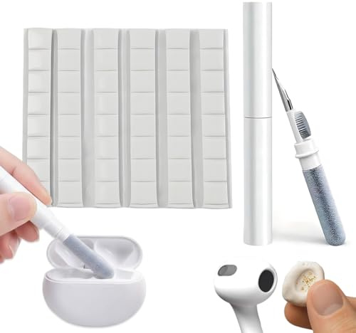 KAHZOR 48 Stück Multifunktion Reinigungsknete Handy Reinigungsset, Kopfhörer Reinigungsset Kompatibel Mit Airpods, Ladebuchse Reiniger, Kopfhörer Reinigungsset, Handy Typenreiniger Zuebhör