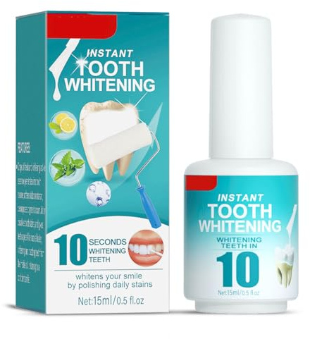 Peinture De Blanchiment Des Dent Instantanée,Vernis à Dent Serré Blanc,Blanchir Les Facilement,Élimination Des Taches De Dents,15ML