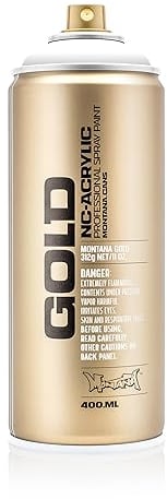 Montana Gold Acrylic Spray Paint - 400ml Can - S9120 - Shock White Pure